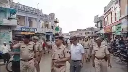 डीडवाना: मोहर्रम के त्यौहार को लेकर डीडवाना में पुलिस और प्रशासन ने निकाला रूट मार्च, व्यवस्थाओं की ली जानकारी