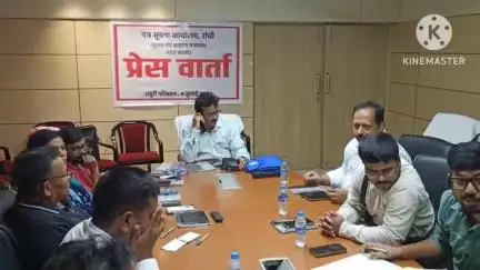 खूंटी: मिशन विकसित भारत के अंतर्गत परिसदन खूंटी में प्रेस वार्ता का आयोजन किया गया