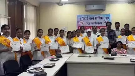 शाजापुर: शाजापुर में महिला एवं बाल विकास विभाग द्वारा शौर्य दल सदस्यों का प्रशिक्षण कार्यक्रम