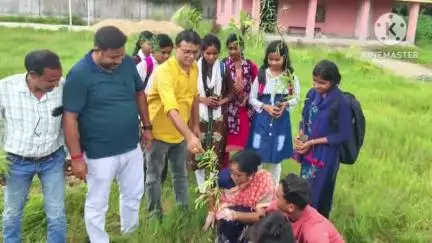 রঘুনাথপুর ২: সাঁওতালডি কলেজে বৃক্ষরোপণ কর্মসূচি,উপস্থিত পরিচালন সমিতির সভাপতি তথা প্রাক্তন বিধায়ক, ZPসদস্য,কলেজের প্রিন্সিপাল