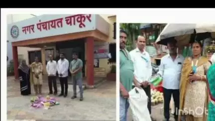 चाकूर: चाकूर आठवडी बाजारात नगरपंचायत वतीने सिंगल युज प्लास्टिक बंदी मोहीमेअंतर्गत ७ किलो कॅरीबॅग जप्त