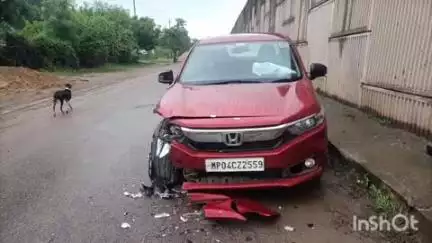 बुदनी: गड़रिया नाले के पास दो कारों की ज़ोरदार भिड़ंत, कोई हताहत नहीं