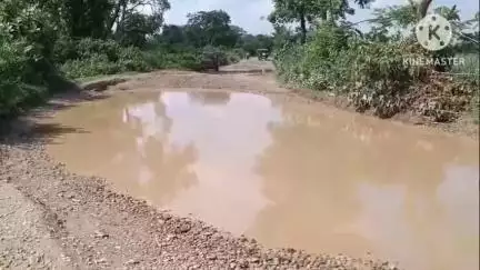 बगहा: बगहा में सड़क 22 सालों से बदहाल