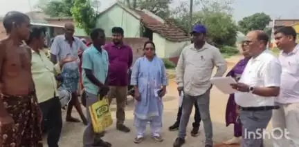 रानीश्वर: रानीश्वर प्रखंड के पाथरा पंचायत के बड़ा कमाती गांव में बीडीओ ने नाली निर्माण कार्य का किया निरीक्षण