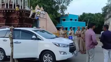 தேவகோட்டை: கண்டதேவியில் தேரோட்ட நிகழ்வு பாதுகாப்பு பணிகள் குறித்து தமிழக ADGP நேரில் ஆய்வு