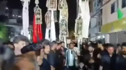 कांके: रांची: मस्जिद जाफ़रिया से मोहर्रम की आठवीं तारीख को अलम का मातमी जुलूस निकाला गया