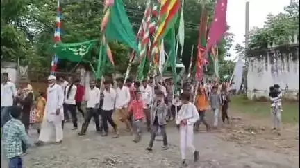 रंका: रंका में हजरत इमाम हुसैन की शहादत पर निकाला गया छोटा ताजिया