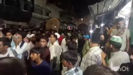 संभल: हयात नगर में मोहर्रम के सिलसिले में मेहंदी का जुलूस, हजरत कासिम की शहादत की याद में निकाला गया