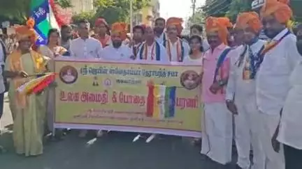 குடியாத்தம்: உலக அமைதி மற்றும் போதை ஒழிப்பு விழிப்புணர்வு பேரணியை குடியாத்தம் புதிய பேருந்து நிலையத்தில் MLA துவக்கி வைத்தார்