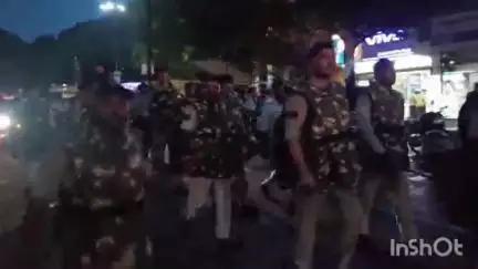 अजयगढ़: मोहर्रम पर्व को लेकर अजयगढ़ नगर में पुलिस ने निकाला फ्लैग मार्च