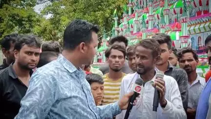 हिंदू मुस्लिम भाईचारा का प्रतीक है ये महराजगंज के मिठौरा बना विशाल ताजिया