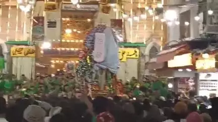 अजमेर: हजरत इमाम हुसैन की याद में बड़े ताजिए की सवारी पारंपरिक तरीके से निकाली गई, हजरत ख्वाजा गरीब नवाज की दरगाह और आसपास