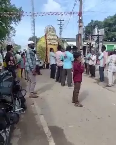 అలంపూర్: అలంపూర్ పట్టణ కేంద్రంలో అలీ అక్బర్ పీర్ల ఊరేగింపు కార్యక్రమం నిర్వహణ