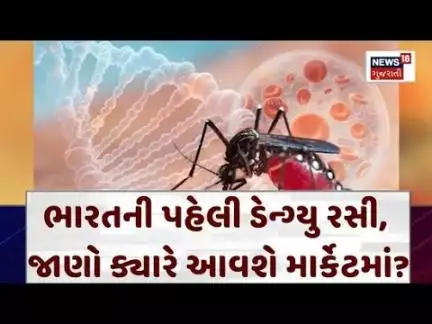Gujarat Dengue Vaccine Braking News : ભારતની પહેલી ડેન્ગ્યુ રસી, જાણો ક્યારે આવશે માર્કેટમાં? | N18V