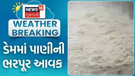 Navsari Heavy Rains | જુજ અને કેલિયા ડેમમાં પાણીની ભરપૂર આવક | Water level increased | News18