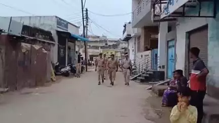 नसीराबाद: नसीराबाद पुलिस प्रशासन ने मोहर्रम के प्रमुख को देखते हुए पुलिस उप अधीक्षक के नेतृत्व में निकाला फ्लैग मार्च