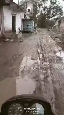 यह हाल है नगरपालिका राघोगढ़ के वार्ड क्रमांक 12 ग्राम अहमदापुर का समस्त स्कूल जाने वाले बच्चे और ग्रामवासी परेशानी है