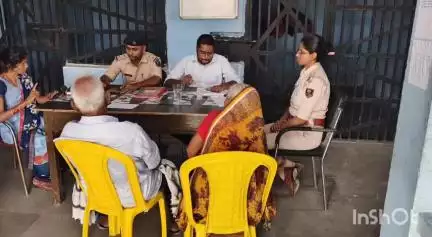 काशी चक: शाहपुर थाना में भूमि विवाद के निष्पादन के लिए जनता दरबार का आयोजन, कई मामलों का हुआ निपटारा