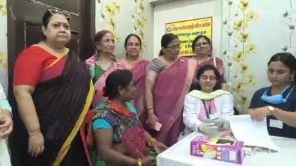 मुशहरी: मुजफ्फरपुर: सिकंदरपुर मुक्तिधाम में अखिल भारतीय महिला समिति द्वारा निशुल्क कैंसर जांच शिविर आयोजित