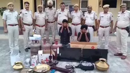हनुमानगढ़: हनुमानगढ़ जंक्शन पुलिस ने चोरी के मामले में दो आरोपियों को गिरफ्तार किया