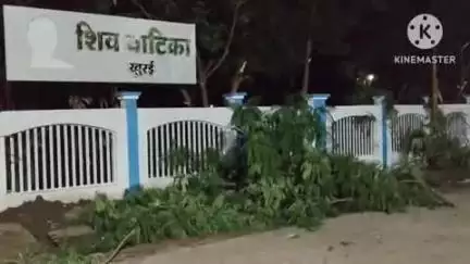 खुरई: सिविल अस्पताल में हरे-भरे पेड़ों की डालियां काटी गईं, गर्मियों में यहीं मिलती थी लोगों को छांव
