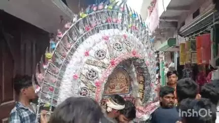 हिलसा: हिलसा में मोहर्रम पर्व पर निकला ताजिया जुलूस