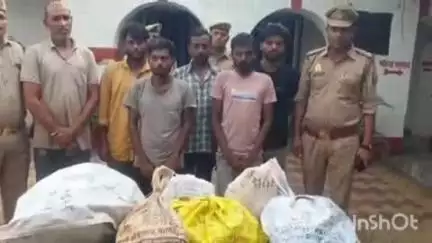 जानसठ: भोपा पुलिस ने किसानों की ट्यूबवेलों पर चोरी करने वाले 6 शातिर चोरों को किया गिरफ्तार, चोरी का माल बरामद