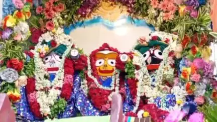 তমলুক: মেচেদা ইসকন জগন্নাথ মন্দির থেকে উল্টো রথযাত্রায় দড়ি  টানলো হাজার হাজার ভক্ত