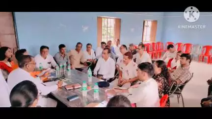 चंडी: थरथरी के पुराने अस्पताल में बीस सूत्री की बैठक हुई, कई पदाधिकारी रहे अनुपस्थित
