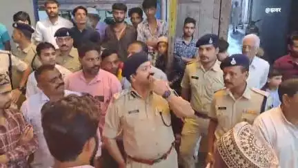 खंडवा नगर: मोहर्रम की 9 तारीख पर निकलने वाली सवारी और ताजिया स्थल पर जाकर एसपी ने देखी व्यवस्था