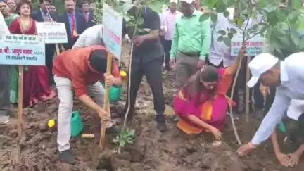 भुसावळ: चोरवड येथे केंद्रीय राज्यमंत्री रक्षा खडसे यांनी विद्यार्थ्यांसोबत केले १ हजार वृक्षांचे वृक्षारोपण