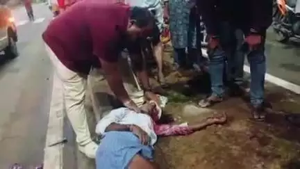 ములుగు: తన భార్యను తీసుకెళ్లేందుకు వచ్చి చిన్నబోయినపల్లిలో లారీ ఢీకొని, భాస్కర్ అనే వృద్దుడు మృతి