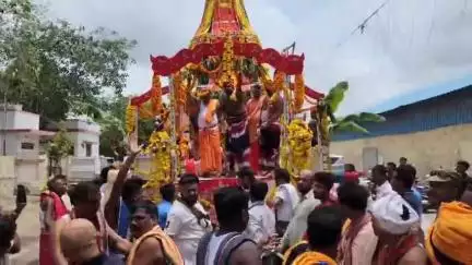 ગાંધીધામ: રેલવે કોલોનીથી બાહુડા યાત્રા યોજાઈ;ભગવાન જગન્નાથજી ગળપાદર ખાતે પરત ફર્યા