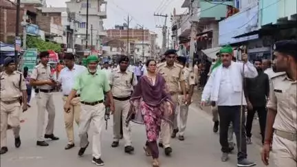 काको: मोहर्रम के शांतिपूर्ण आयोजन के लिए जिला प्रशासन ने काको नगर क्षेत्र में विधि-व्यवस्था का निरीक्षण किया