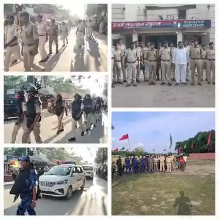 पुलिस अधीक्षक,सहरसा के निर्देशानुसार मुहर्रम पर्व-2025 को शांतिपूर्ण एवं सौहार्दपूर्ण माहौल में संपन्न कराने के उद्देश्य से जिले में वरीय पदाधिकारियों के नेतृत्व में सहरसा पुलिस के द्वारा फ्लैग मार्च का आयोजन