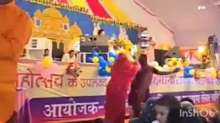 करेरा: दिनारा के गिर्राज मंदिर में भागवत कथा के तीसरे दिन भक्त प्रह्लाद की कथा सुनाई गई, सैकड़ों भक्त पहुंचे