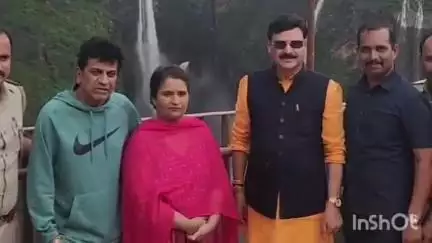 ಸಾಗರ: ಜೋಗ ಜಲಪಾತದ ಸೊಬಗು ಸವಿದ ನಟ ಶಿವರಾಜ್ ಕುಮಾರ್, ನಟನ ನೋಡಿ ಫ್ಯಾನ್ಸ್ ಫುಲ್ ಖುಷ್