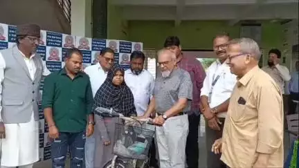 पुसद: मानव विकास कार्यक्रम अंतर्गत उर्दू हायस्कूल येथे सायकल वाटप कार्यक्रम पडला पार