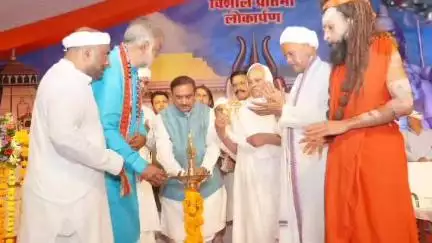 सागर नगर: वेदांती परिसर में 75 फीट ऊंची सदा शिव प्रतिमा का हुआ लोकार्पण, डिप्टी CM राजेंद्र शुक्ल हुए शामिल