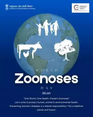 World Zoonoses Day | 6th July
One World, One Health: Prevent Zoonoses
Let’s come together to protect human, animal, and environmental health.