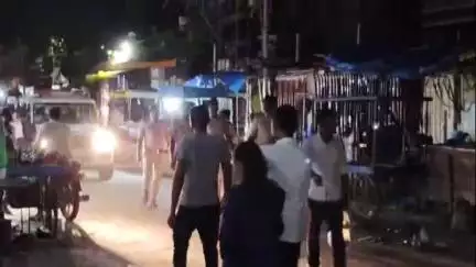 बख्तियारपुर: मुहर्रम से एक दिन पहले बख्तियारपुर थाने की पुलिस ने शहर में किया फ्लैग मार्च