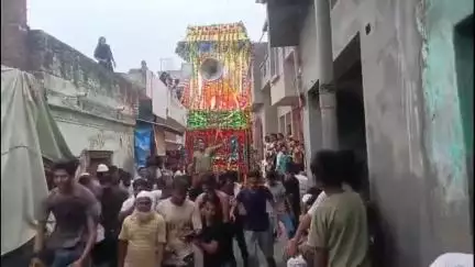 धनौरा: मंडी धनौरा तहसील क्षेत्र में निकला मोहर्रम का जुलूस