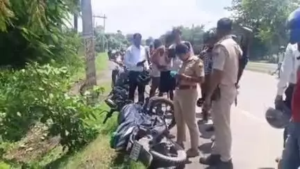 हाजीपुर: तेलिया सराय में दो मोटरसाइकिलों की टक्कर, तीन लोग घायल