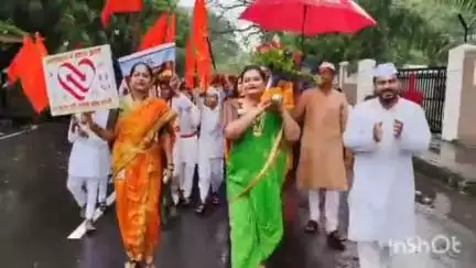 पालघर: आषाढी एकादशी निमित्त शहरातील विठ्ठल रखुमाई मंदिरापर्यंत काढण्यात आली दिंडी; अवयवदानाचा देण्यात आला संदेश