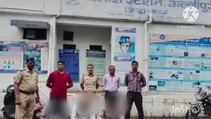 हिंगणघाट: शेकापुर येथील हद्दपार तिघांना अल्लिपुर पोलिसांनी ताब्यात घेऊन सोडून दिले जिल्या बाहेर