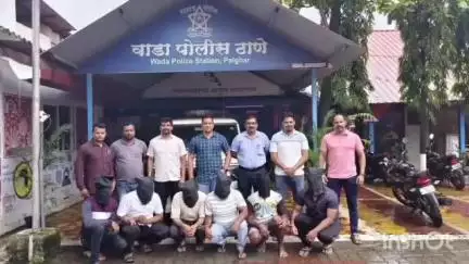पालघर: ब्राह्मणगाव येथे दरोडा टाकणाऱ्या सहा जणांच्या टोळीला स्थानिक गुन्हे शाखेने केली अटक