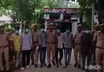 हरदोई: देहात पुलिस ने शमीम को गोली मारने के आरोप में सभी 6 अभियुक्तों को गिरफ्तार किया, अवैध तमंचा भी बरामद