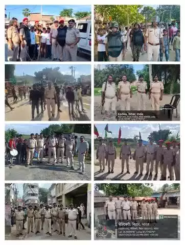 मुहर्रम के अवसर पर निकलने वाले ताजिया जूलूसों को शांतिपूर्ण माहौल में पहलाम कराने हेतु कटिहार पुलिस सक्रियता के साथ तैनात है।