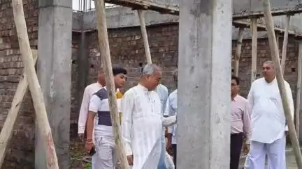 राजगढ़: राजगढ़ सांसद रोडमल नागर ने भैंसवा माता मंदिर पर चल रहे निर्माण कार्यों का किया निरीक्षण