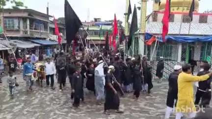 বারাসাত ১: বারাসাত কদম্বগাছিতে কেন্দ্রীয় কারবালা কমিটির উদ্যোগে পালিত হল মহরম